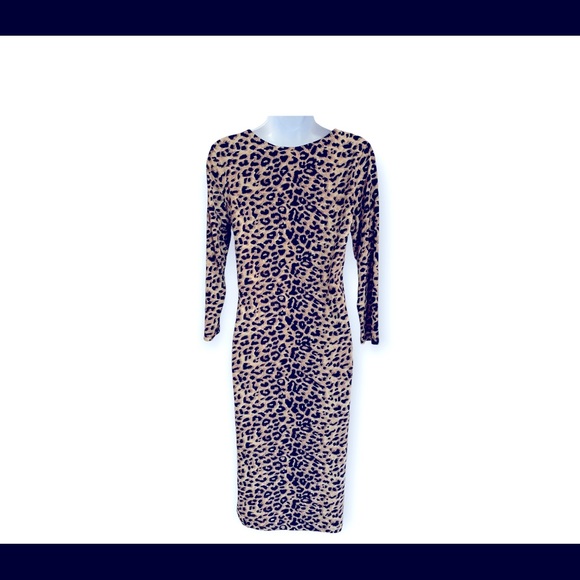 Yelete Leopard Print Maxi Dress Sz S - Picture 2 of 6